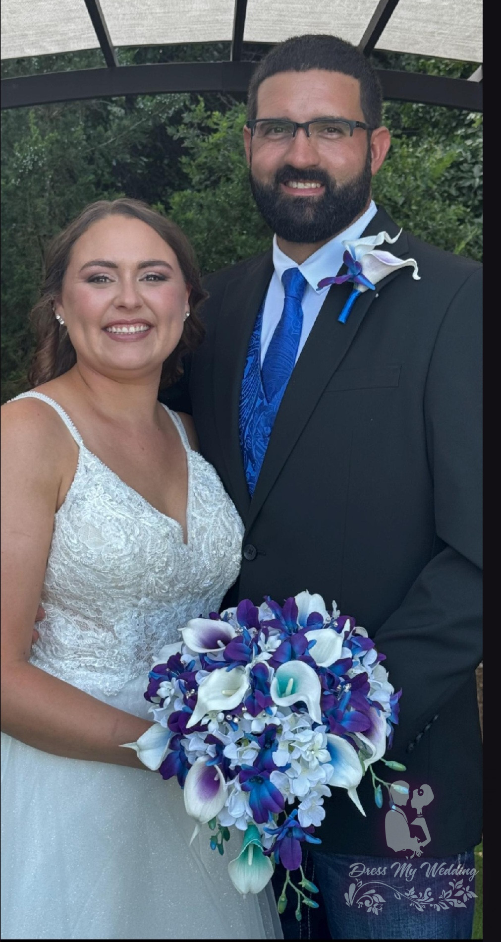 Galaxy orchid bridal bouquet