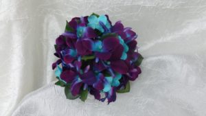 Galaxy orchid, purpl blue, turquoise bridesmaids bouquet, small bridal bouquet, toss away bouquet
