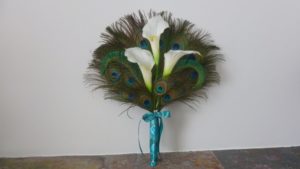 Calla lily peacock fan bouquet - Image 3