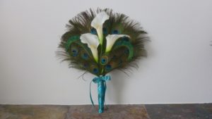 Calla lily peacock fan bouquet - Image 4