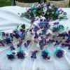 Galaxy orchid bouquet with cherry blossoms - Image 4