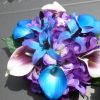 Purple and blue small hydrangea bouquet