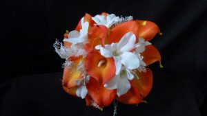 Orange calla lily bouquet - Image 2