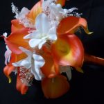 Orange calla lily bouquet