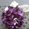Flower girl kissing ball, plum purple kissing ball, artificial flowers, pomander - Image 3