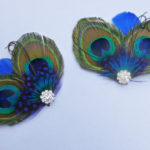 Peacock shoe clips, Customizable