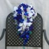 Casablanca lily and galaxy orchid cascading bouquet - Image 2