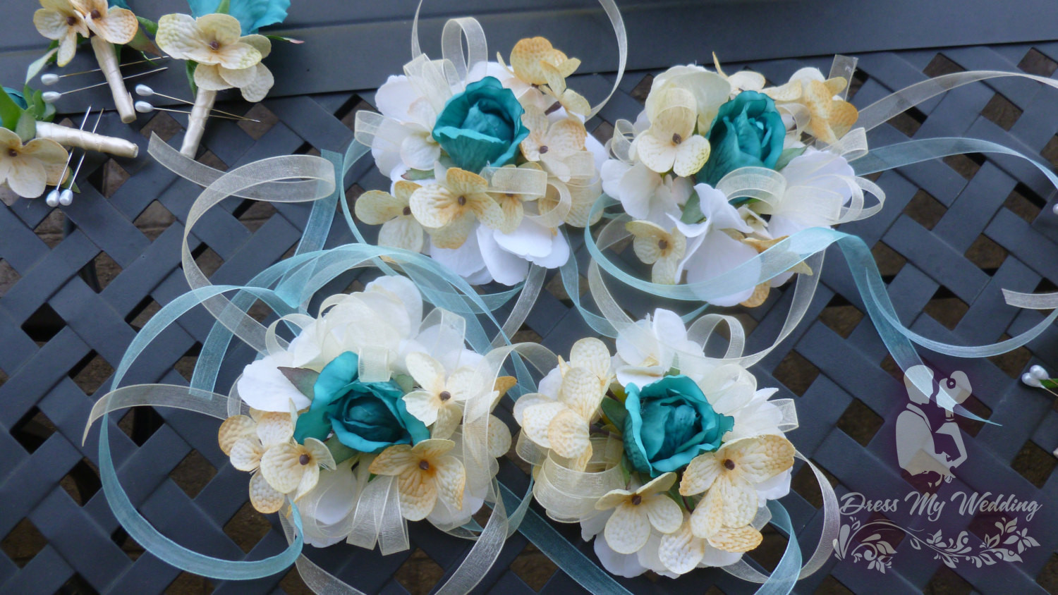 Silk wrist corsages for prom deals