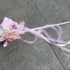 Flower girl wand, calla lily wand white, soft pink orchids, blush, real touch  calla - Image 2