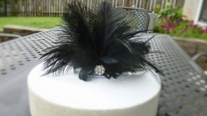 Wedding cake topper, customizable, cake decoration, gatsby wedding, feather cake topper, back cake topper