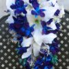 Casablanca lily and galaxy orchid cascading bouquet - Image 3