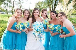 silk bridal bouquet