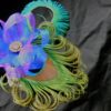 Peacock wrist corsage on pearl bracelet, peacock feather corsage, wristlet, customizable - Image 5