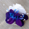 Rose and galaxy orchid wrist corsage - Image 2