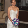 Galaxy orchid bridal bouquet with white calla lilies - Image 3