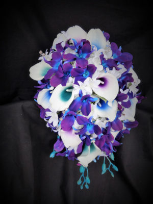 Galaxy orchid bridal bouquet