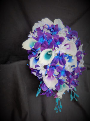 Galaxy orchid bridal bouquet - Image 3