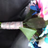 Navy and tiger lily cascading bouquet - Image 5
