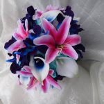 Tiger lily galaxy orchid bouquet