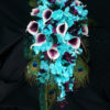 Aqua and plum cascading bouquet - Image 2