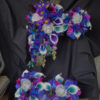 Cascading bouquet, Purple, blue, calla, rose, iris, orchid, galaxy orchid - Image 7