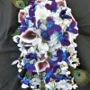 Cascading hydrangea galaxy orchid bouquet