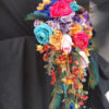 Rainbow cascading silk bouquet - Image 2