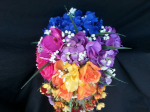 Rainbow cascading bouquet - Image 2