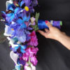 Cascading bouquet, Purple, blue, calla, rose, iris, orchid, galaxy orchid - Image 5