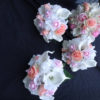 Real touch rose, calla lily,  hydrangea bouquet, light pink, peach, cream and white real touch flower bouquet, artificial bouquet - Image 8