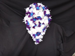 Rose, calla lily and galaxy orchid bouquet