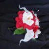 Red, white rose, calla, hydrangea bouquet, small bouquet, bridesmaid bouquet - Image 4