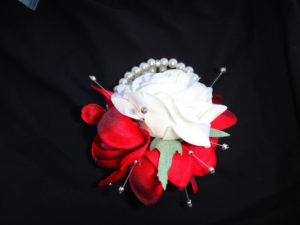 Real touch rose, red orchid wrsit corsage, wristlet, for prom, bridesmaids, rose, white rose - Image 10