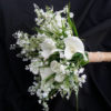 Lilies of the valley, calla lily artificial flower bouquet, real touch, bridal bouquet, rustic county, fake, artificial flowers - Image 4