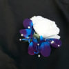 Rose and galaxy orchid wrist corsage - Image 4