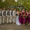 Plum purple bridal bouquet with peacock, berry, blueberry accent, pearl stems, baby's breath, fall bouquet, autumn wedding - Image 10