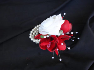 Real touch rose, red orchid wrsit corsage, wristlet, for prom, bridesmaids, rose, white rose - Image 8