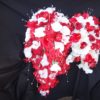 Red & white cascading hydrangea bouquet - Image 8