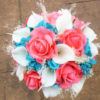 Coral and turquoise bouquet - Image 5