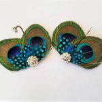 Peacock shoe clips, Customizable