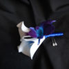 Calla lily, galaxy orchid boutonniere, corsage, real touch calla lilies - Image 2