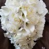 Ivory, cream cascading bridal bouquet