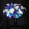 Galaxy orchid and turquoise bridal bouquet - Image 4