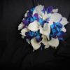Galaxy orchid and turquoise bridal bouquet - Image 2