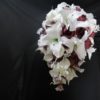 Plum and casablanca lily cascading bouquet - Image 3