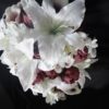 Plum and casablanca lily cascading bouquet - Image 8