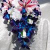 Tiger lily and galaxy orchid Cascading bridal bouquet - Image 5