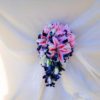 Tiger lily and galaxy orchid Cascading bridal bouquet - Image 7