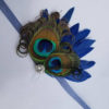 Navy peacock wrist corsage, boutonniere, prom, wedding, bridesmaid - Image 7