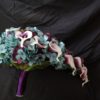 Teal and plum cascading bouquet - Image 4